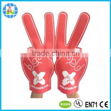promotion cheap custom red foam fingers for cheering