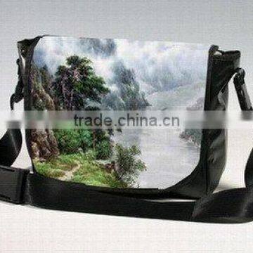 geographical printing tarpaulin messenger bag