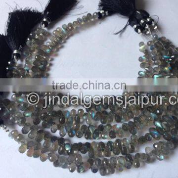 Wholesale AA Quality Labradorite Faceted Drop Beads