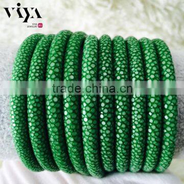 Light Yellow Leather Rope 4mm5mm6mm 100% Genuine Stingray Leather Luxury Jewelry With European Standard photo-2
