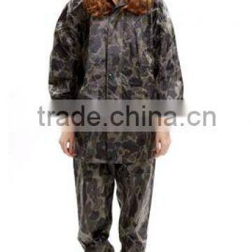 Waterproof Adult Camouflage Rain Suit For Army