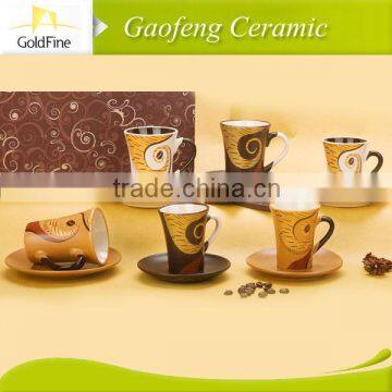 coffee cup and saucer ,ceramic mug