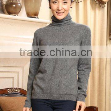 Antipilling cashmere women's winter sweater turtleneck