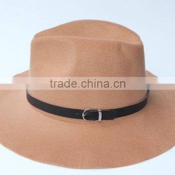 Hot Selling Star Same Style Retro British Ribbon Fixed Women Wool Felt Hat