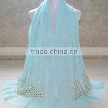 Wholesale Cotton Stone Beads Fashion Muslim Scarves photo-3