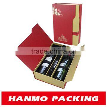 accept custom order and beverage industrial 6 bottle cardboard wine box wholesale