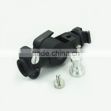 shoot-E Shape Flash Holder Hot Shoe Bracket E/ umbrella Hole + Screw Adapter