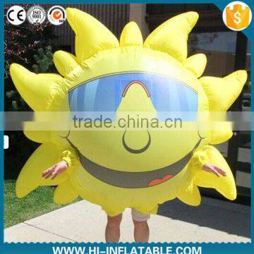 2015 cute inflatable sun inflatable model inflatable mascot costume