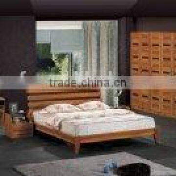 China Manufacturer Solid Teak Wood Bedroom Furniture Set With Nightstand, Bed and Dressing Table(SZ-BFA8001) photo-6