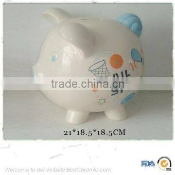 Ceramic money bank piggy bank saving bank