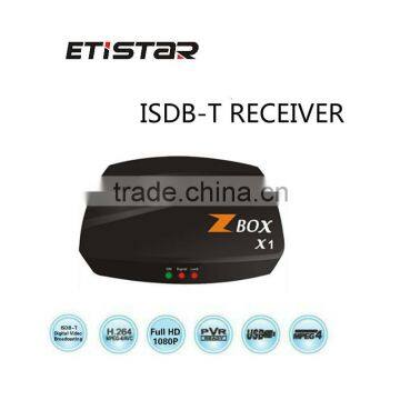 HD digital ISDB-T Set top box USB2.0 Plastic case ISDB-T TV Receiver Box