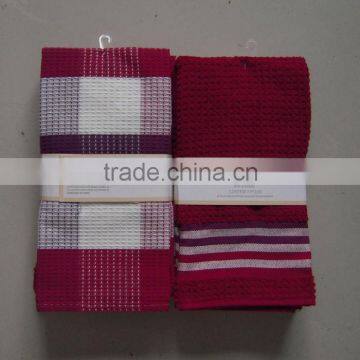 cotton waffle tea towel and terry towel set