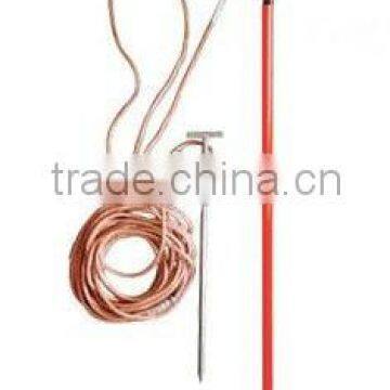 Earthing stick or grounding rod or short circuit wire or grounding clip