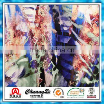 dresses clothing textile twill woven 100% viscose digital printing fabric