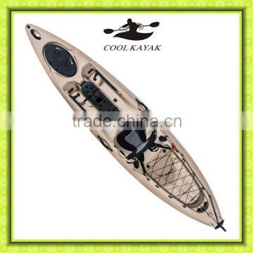 Non-transparent Plastic Kayak Fishing Canoe With Pedal Made in China photo-5