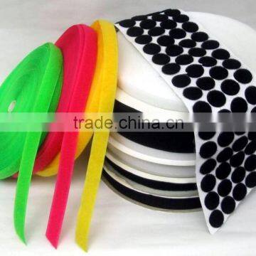 Nylon smooth loop side self-adhesive plastic hook loop dots