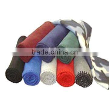 Plain dyed thick fleece blanket