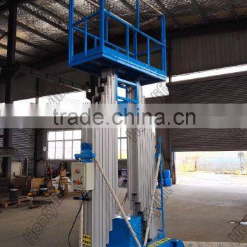 Double mast hydraulic mobile electric lifting table