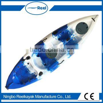 2016 New design hot sale plastic canoe ocean kayak with trolley -Sunrise Angler