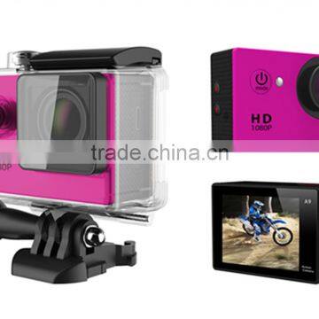 2016 Hot sale Colorful Waterproof Sports DV Camera FHD 1080p camera