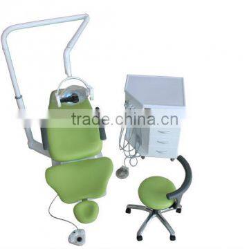 dental chair with operating light