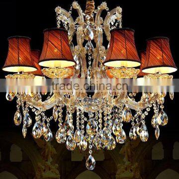 Theresa Crystal Chandelier Cognac Colored Glass Chandeliers Pendant Lights for Home Dining Room Decor CZ6007/8