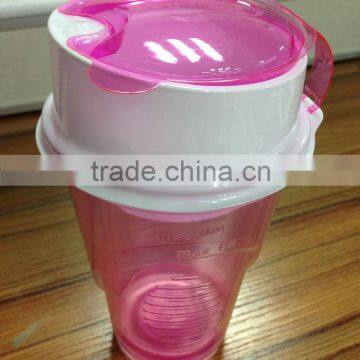 Plastic Cup Snack Drink in One Container,Snack Drink Cup with Straw