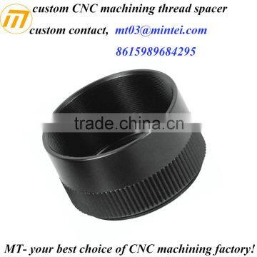 Customized CNC turning straight knurling spacer