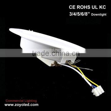 CE RoHS approved 6W 12W 24W dimmable led downlight with 3 years warranty