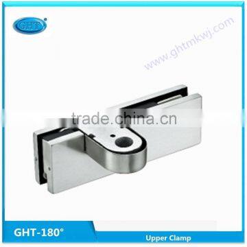 High quality 180 degrees Overpanel patch fitting, Eccentric stainless steel upper clamp