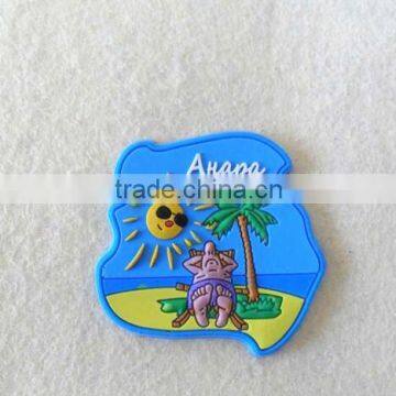 custom traditional 3D souvenir soft pvc fridge magnet with inner magnet