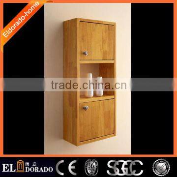 Side Bathroom wooden wall mounted cabinet designs storage cabinet