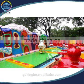 12-seat electric track train with water gun