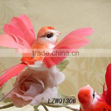 Fancy artificial feather birds LZWQ1306