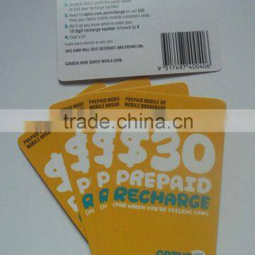 High Quality Paper Prepaid Calling Card, Prepaid Scratchcard Quality Choice photo-5