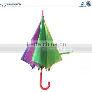 Promotional Big Bright Rainbow Color Outdoor Rain Umbrella photo-3