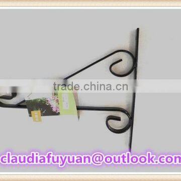 Unique decorative wrought iron wall hanging flower hook