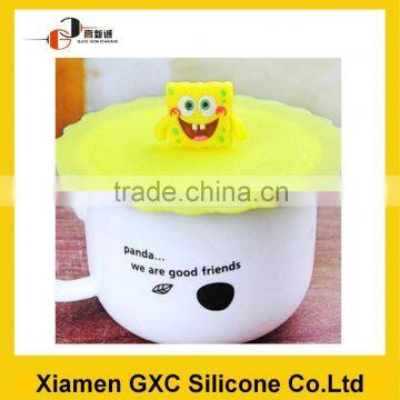 custom resuable silicone rubber ceramic coffee cup lids