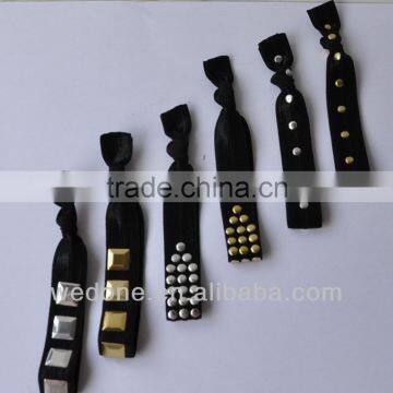 New Arrival studded elatic hair ties bracelet Factory directly