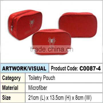 microfiber toiletry pouch