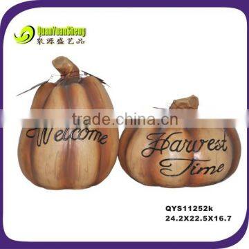 wholesale resin pumpkins/harvest time decoration