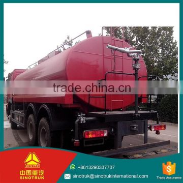 SINOTRUK HOWO water truck 20000L Water tanker size water sprinkler tank truck