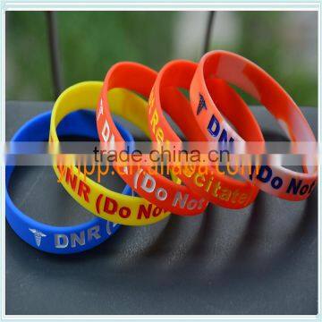 Design Your Own Logo Silicone Bracelet Wristband for Tourism Promotional Gift