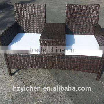 Hot Selling KD Outdoor Garden Wicker Rattan Sofa Chair