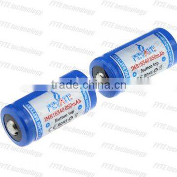 FYTE IMR 16340 700mAh 3.7v Protected Li-ion Rechargeable Battery with Nipple