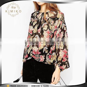 Simple Design Latest Fashion Ladies Blouse