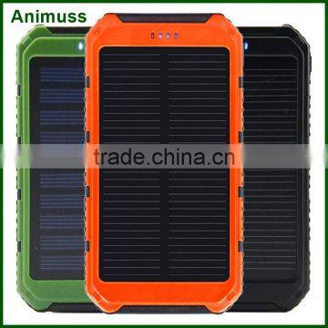 2016 new gadgets mobile bank Universal Solar power bank charger 10000mah for Laptop