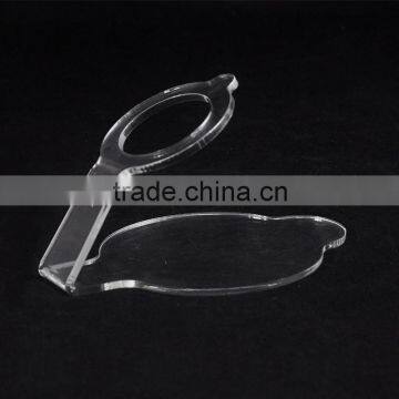 Wholesale Clear Acrylic Wine Single Bottle Display Rack With Custom Size