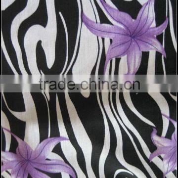 Cotton Satin Spandex Print Fabric 32X32+40D