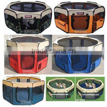 Durable Pet Tent/Playpen/Dog Cage with Strong Steel Frame Lightweight and Portable